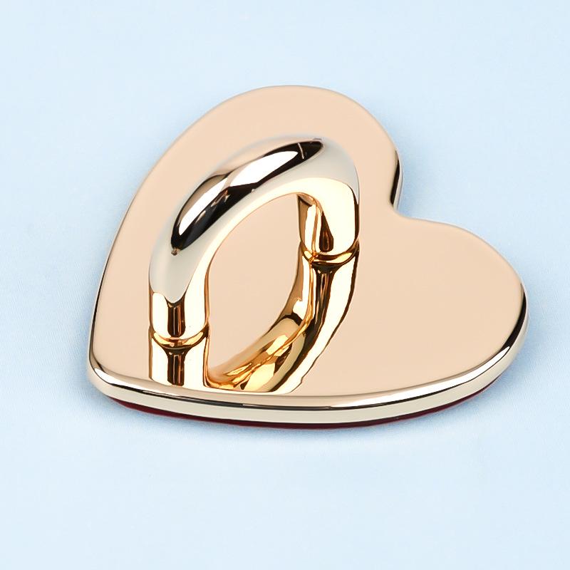 

Чехол для телефона Apple с креативной нескользящей пряжкой, предотвращающей падение, и держателем для кольца в форме сердца Includes Foam Adhesive