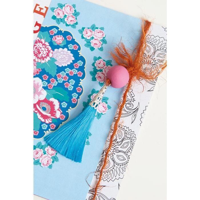 Blue Pompon 6 Pieces