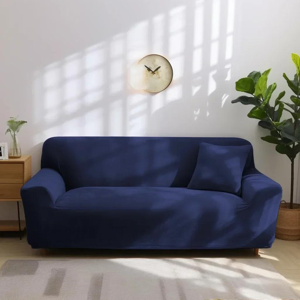 Winter Thick Sofa Covers Soft Velvet Slipcovers Furniture Protector Thick Couch Covers Washable For 1/2/3/4 Seater Living Room