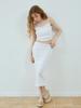 Double Hips Eyelet Long Skirt (Ivory)