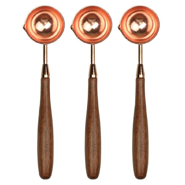 3 Pcs/Set Wax Sealing Melting Spoon Wax Seal Spoon Sealing Stamp Melting Spoon for Wax Seal Stamp Envelope