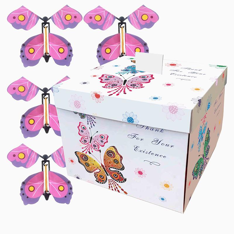 Flying Butterfly Surprise Box Exploding Gifts Box With Butterflies Butterfly Surprise, Diy Pop Up For Birthday Mothers Day