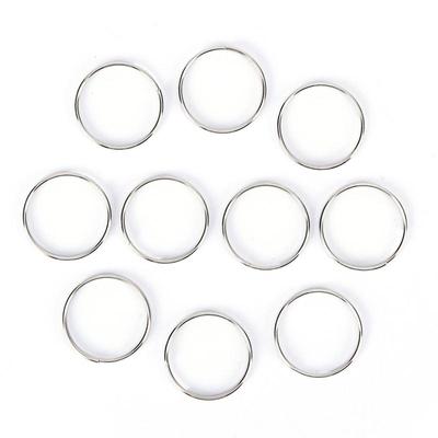 10pcs Steel Key Ring Split Key Ring Nickel Key Ring Nickel Plated Steel Ring
