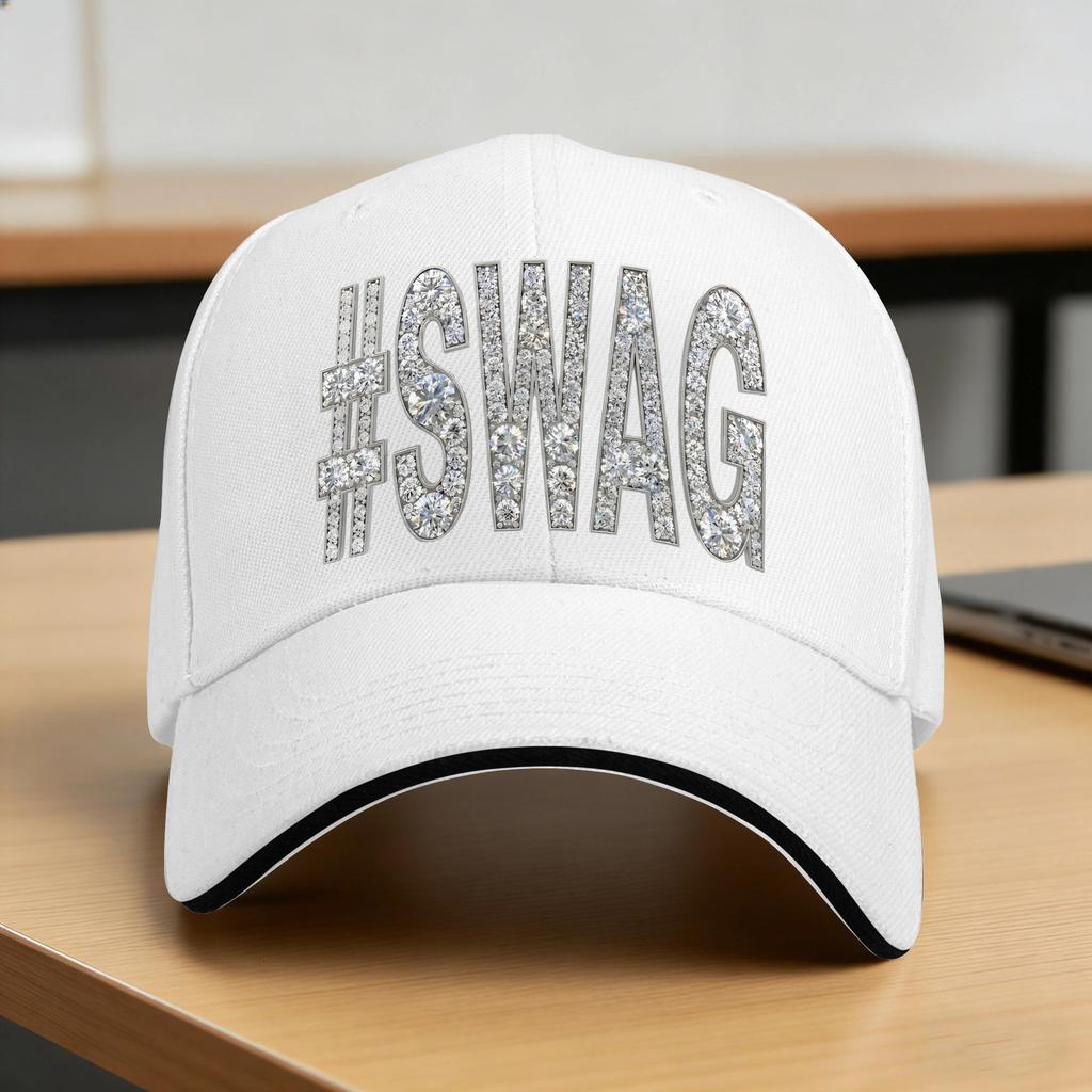 #Swag Baseball Cap Running Hippie Sunscreen Trucker Hat Female Male Fashion Design Baseball Caps