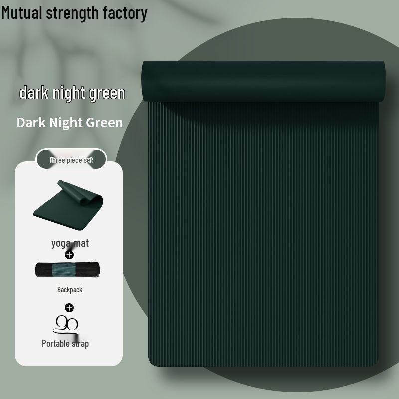 Men's Extra-Thick Non-Slip Yoga Mat for Beginners - Extended & Wide Fitness Mat for Home Exercise with Free Shipping
