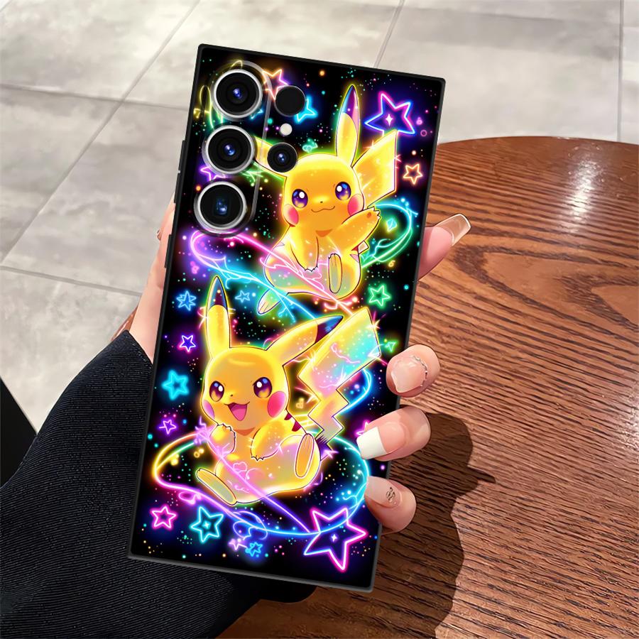 Cute Pokemon Pikachu Case for Samsung Galaxy S26 S10 S9 S24 Plus S23 S20 S21 FE S25 Ultra Note 20 Ultra 8 9 10 Funda Phone Cover