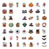 50 Pcs Halloween Stickers for Bottles, Gift Decor, Party Favors