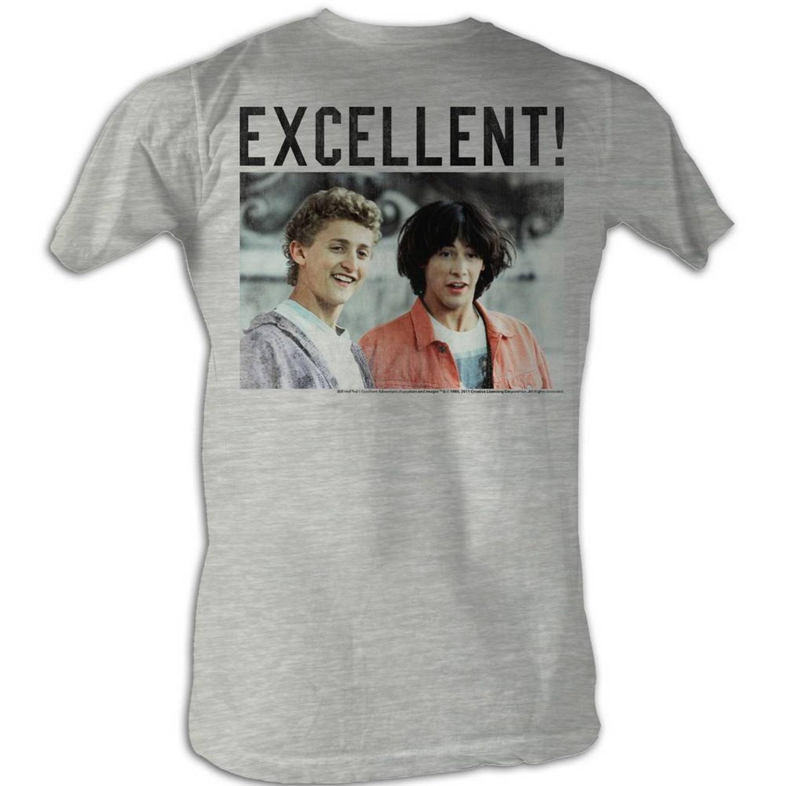 Bill and Ted 4 Square White Adult T-Shirt L