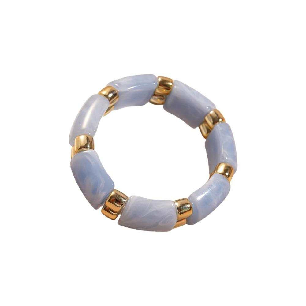 Wide Acrylic Bangle Geometric Retro Hand Ring Temperament Exaggerated Bracelet  Gift