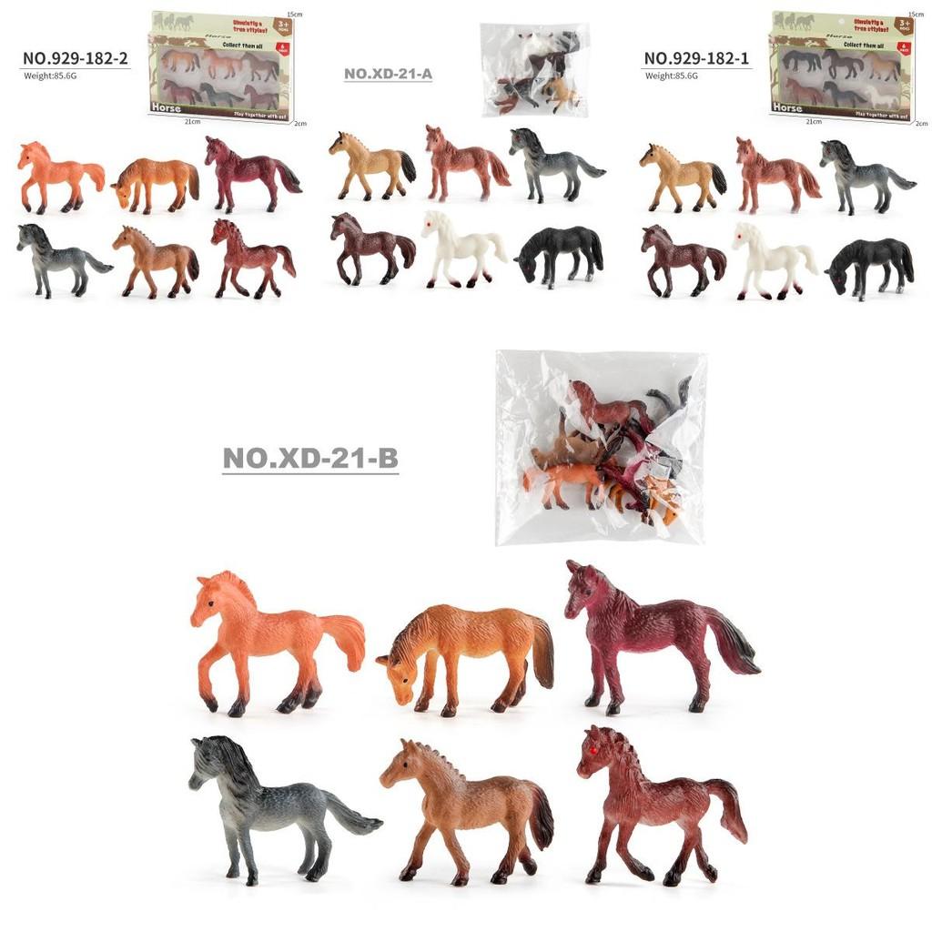 Urzekający Zestaw Miniaturowych Modelów Konia Arabskiego z PVC Z Dwunastoma Unikalnymi Realistycznymi Figurkami Zwierząt