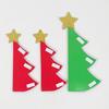 3Pcs Christmas Honeycomb Table Decoration with Shiny Star Create Atmosphere Easy To Carry Christmas Tree Festive Supplies