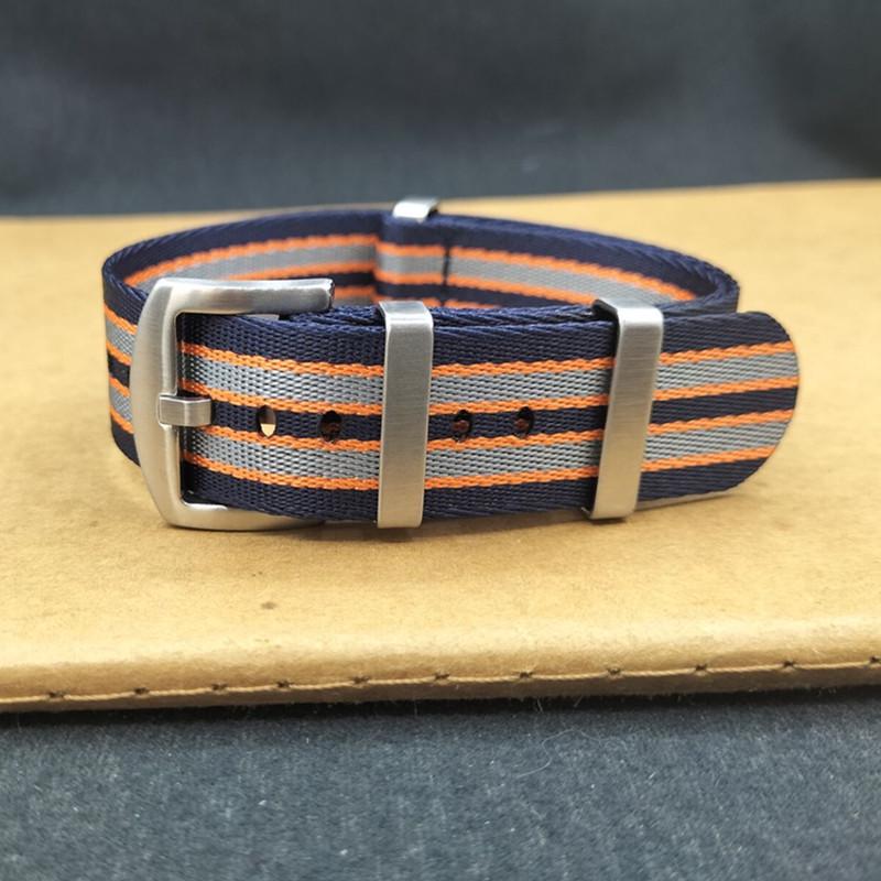 High-End NATO One-Piece Nylon Watch Strap - Canvas Woven, Sizes 18/20/22/24.
