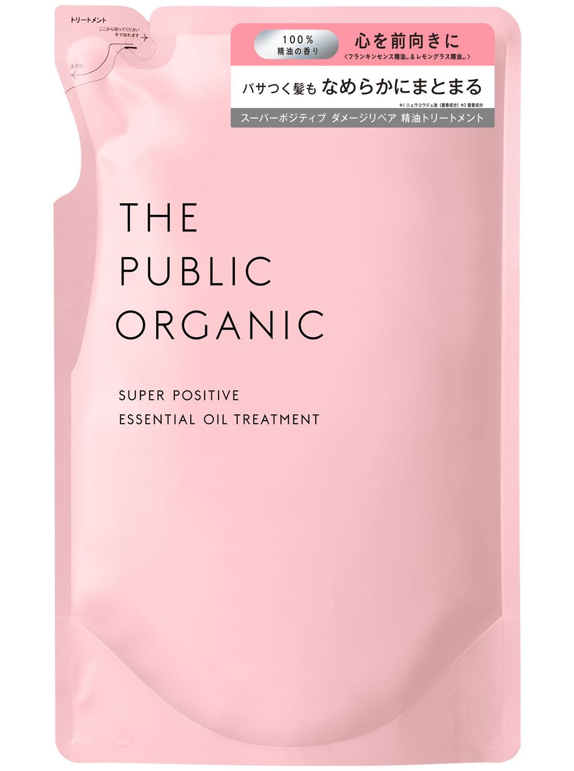 

The Public Organic Treatment Refill Amino Essential Сделано в Японии [Супер Позитивный] 400 мл, Кислотный, Аромат, Масла, Без добавок, Без силиконов, розовый