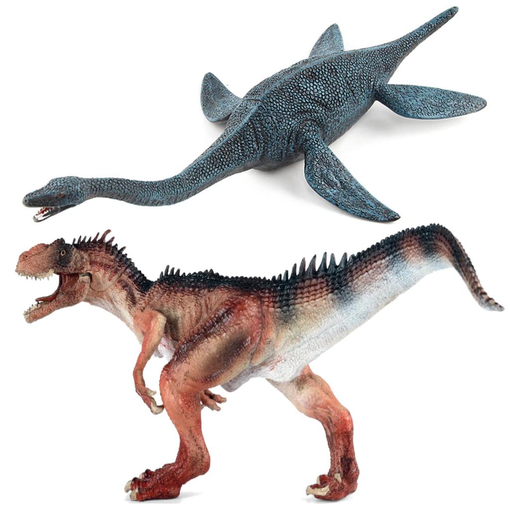UTST Dinosaur Figure Allosaurus Sea Dinosaur Allosaurus Set, Figure, Plesiosaurus, Toy, 6+ (Red + Plesiosaurus)