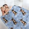 LOVE Black Tan Chihuahua Throw Blanket Blankets Ands Large Blankets and Throws Blankets For Baby