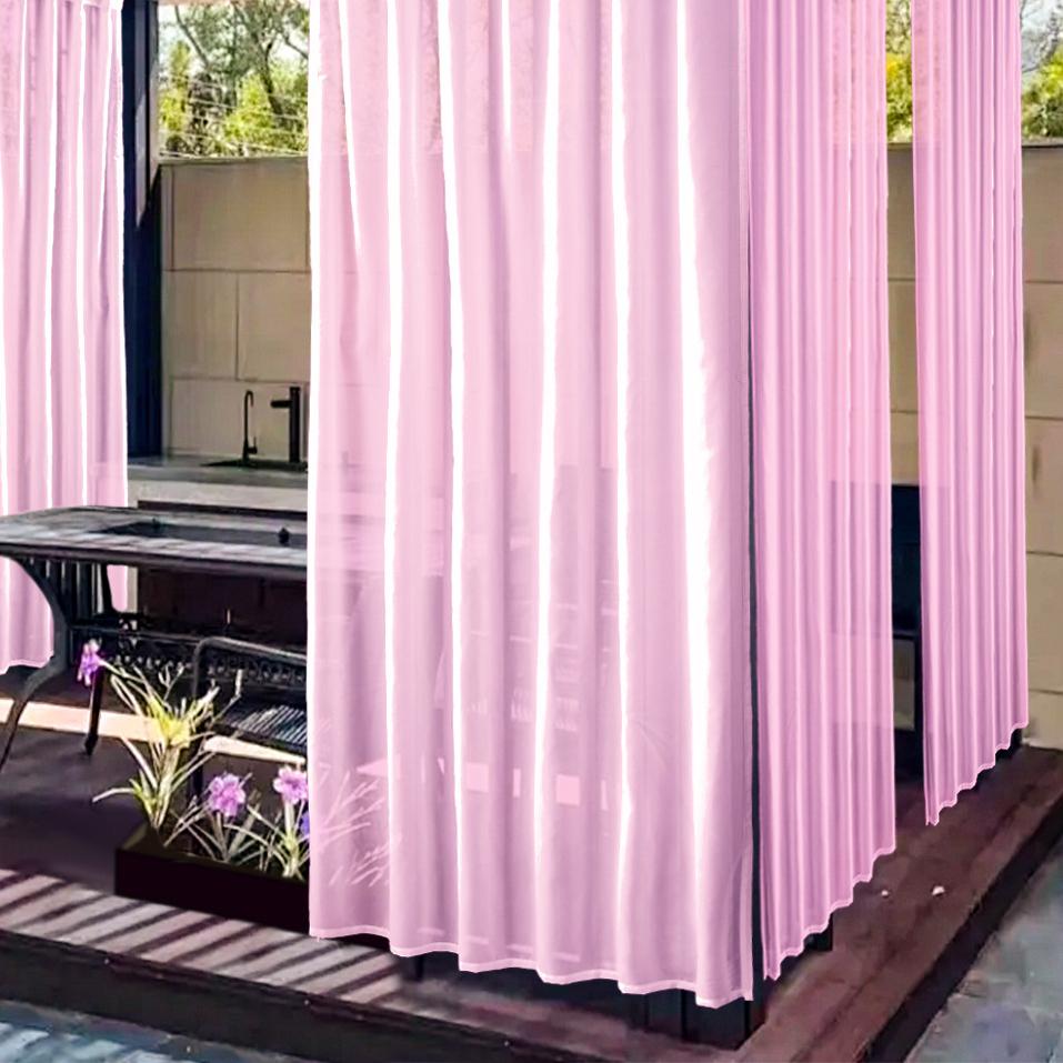 Window Screen Terrace Outdoor Pavilion Light-Filtering Sheer Curtain Outdoor Curtain Waterproof Sheer Curtain
