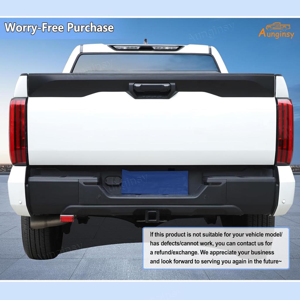 Car Reverse Light Cover Trim Compatible with Toyota Tundra 2022-2025 Rear License Plate Light Running Lamp Reverse Lights Taillight Assembly Smoked