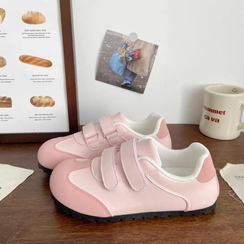 

Мода 35-40 Модная женская обувь 2024 Женские туфли на плоской подошве с неглубоким носком Повседневные женские кроссовки с круглым носком Платья-корзинки Ретро Досуг 38 розовый