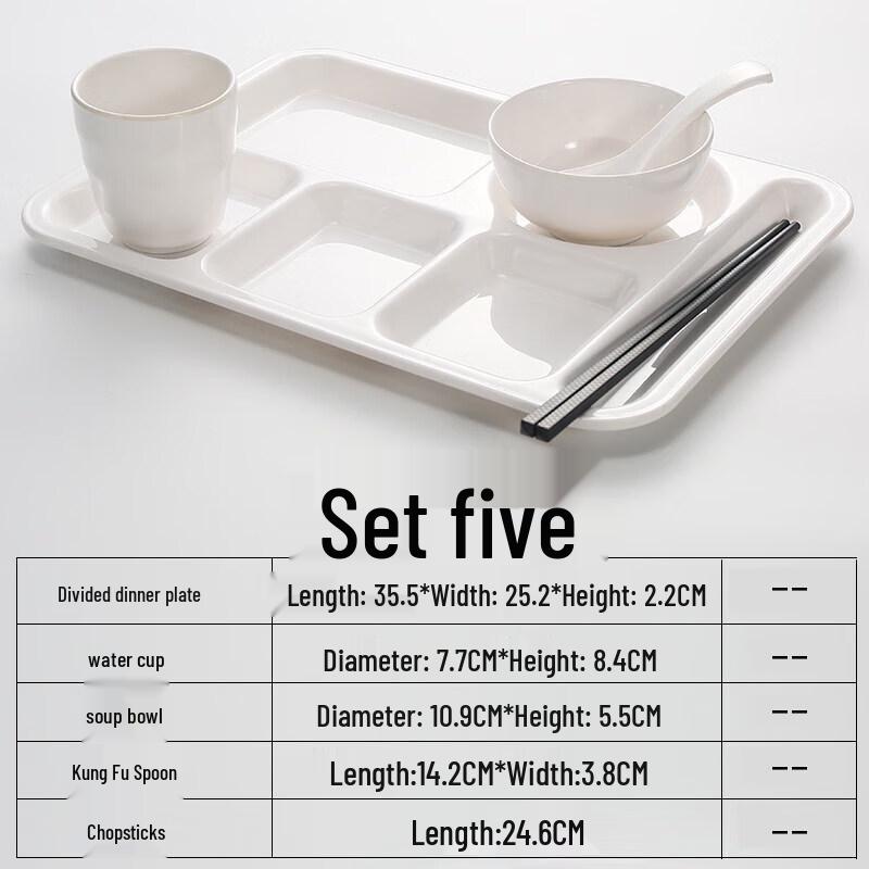 

Ruhan 6-Compartment Melamine Dining Set