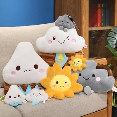 Creative Weather Series Doll: Cartoon Sun, Cloud, and Thunderstorm Plush Toy Souvenir