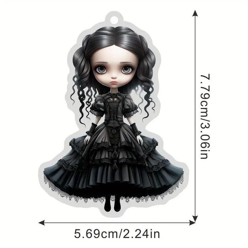 Charming Acrylic Gothic Figure Hanging Ornament For Vintage Halloween Accessories Car