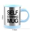 400ml Elektrischer Edelstahlbecher mit Deckel - Automatischer Selbstmischender Becher für Kaffee, Milchgetränke, Faules Geschenk, Geschenkbox enthalten