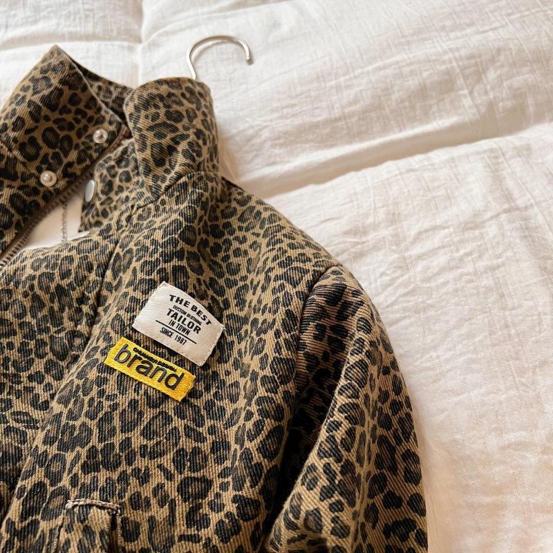 Chaqueta Casual Corta de Manga Larga de Primavera para Niños con Solapas Personalizadas