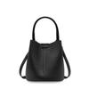 New first-layer cowhide bag, high-end niche design women's bag, spring and summer leather single shoulder crossbody bucket bag