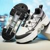 Mens Four-wheel  Walking Shoes Women's Roller Skates Children's Skates Boys'/ Girls' Sports Shoes with Brake