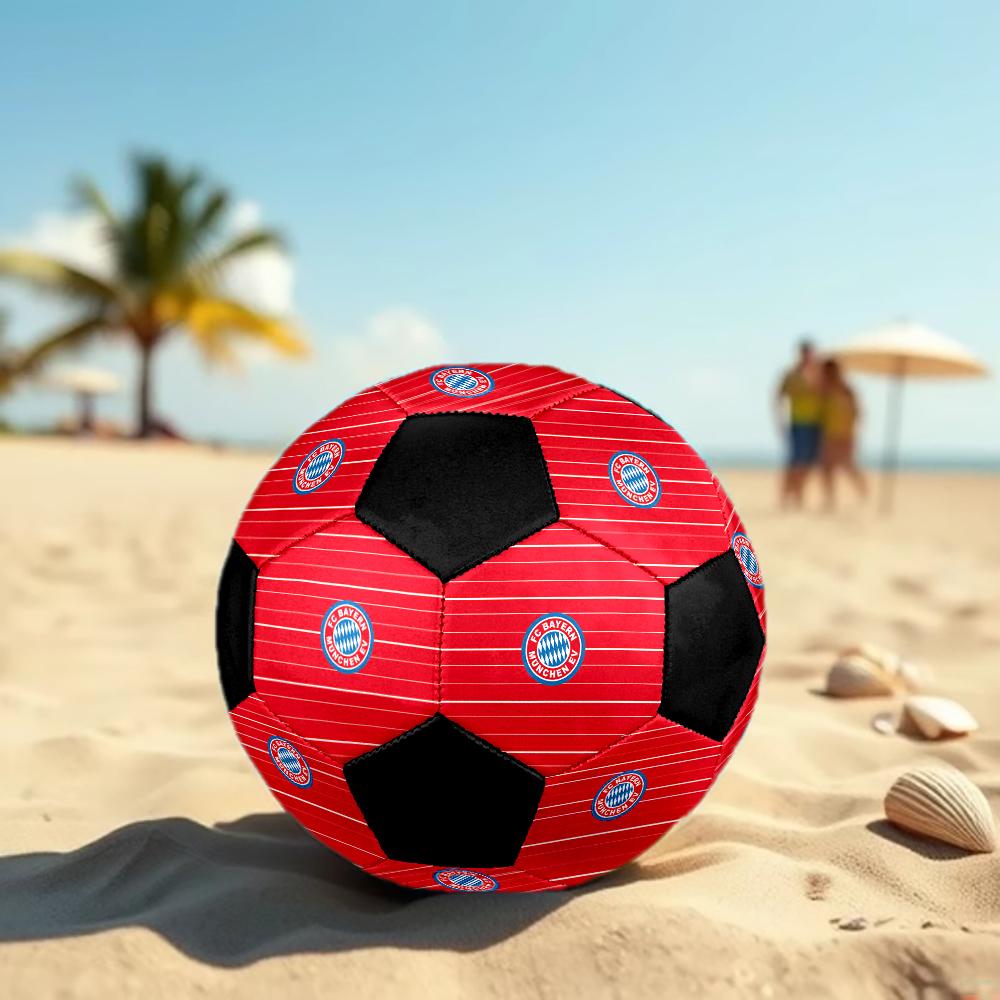 TAGLIA 5 Pallone da Calcio FC Bayern München Colorato Per Tutte le Età Cucito a Macchina PVC Pronto per la Competizione Resistente Alto Rimbalzo