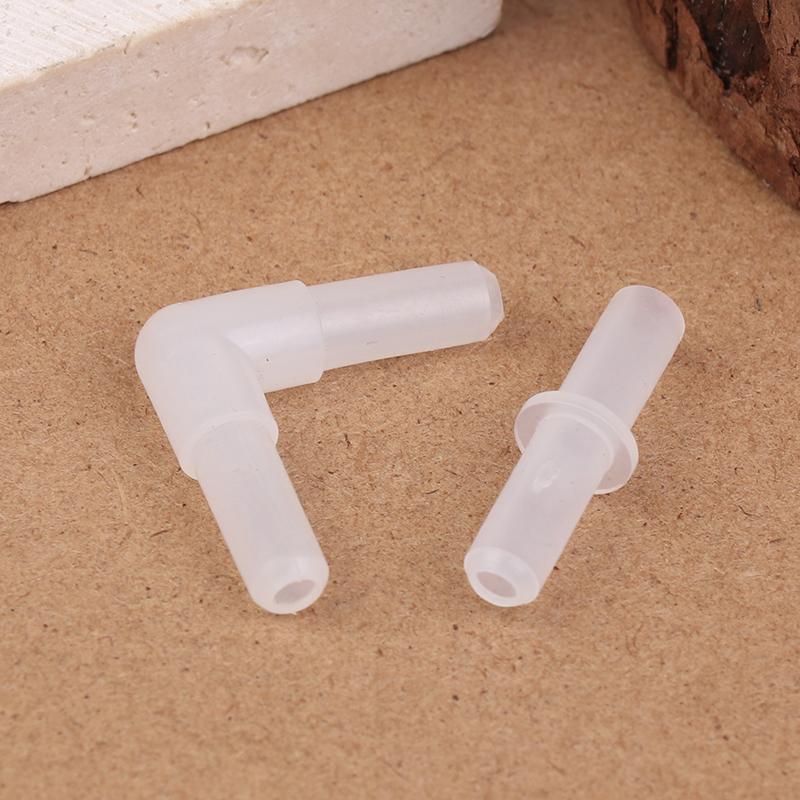 10Pcs Aquarium Airline Tubing Connectors Plastic Valve Joints Fish Tank Transparent Air Tube Adapters For 4Cm Id Air Line Hose