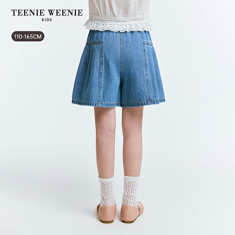 Teenie Weenie Kids Girl Denim Skort