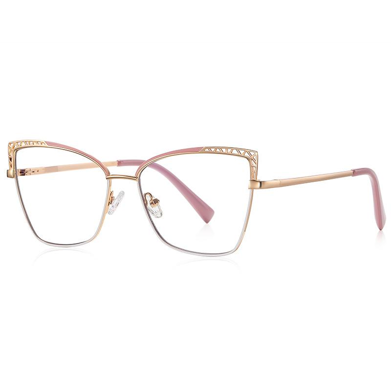 New Style Fashionable Cat-eye Hollow-out Design Anti-blue Light Glasses