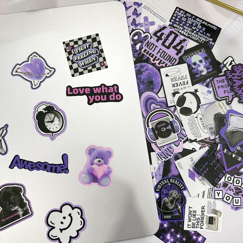 Ins Girl Graffiti Stickers Dekorativní zavazadla Kytarové poznámky DIY Vodotěsné samolepky Populární samolepky Zpátky do školy