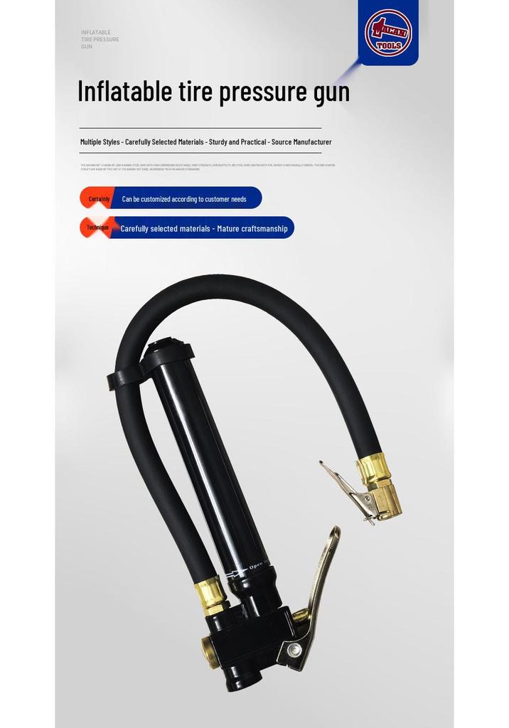 Digital Handheld Car Tire Inflator with Pressure Gauge and Air Pump