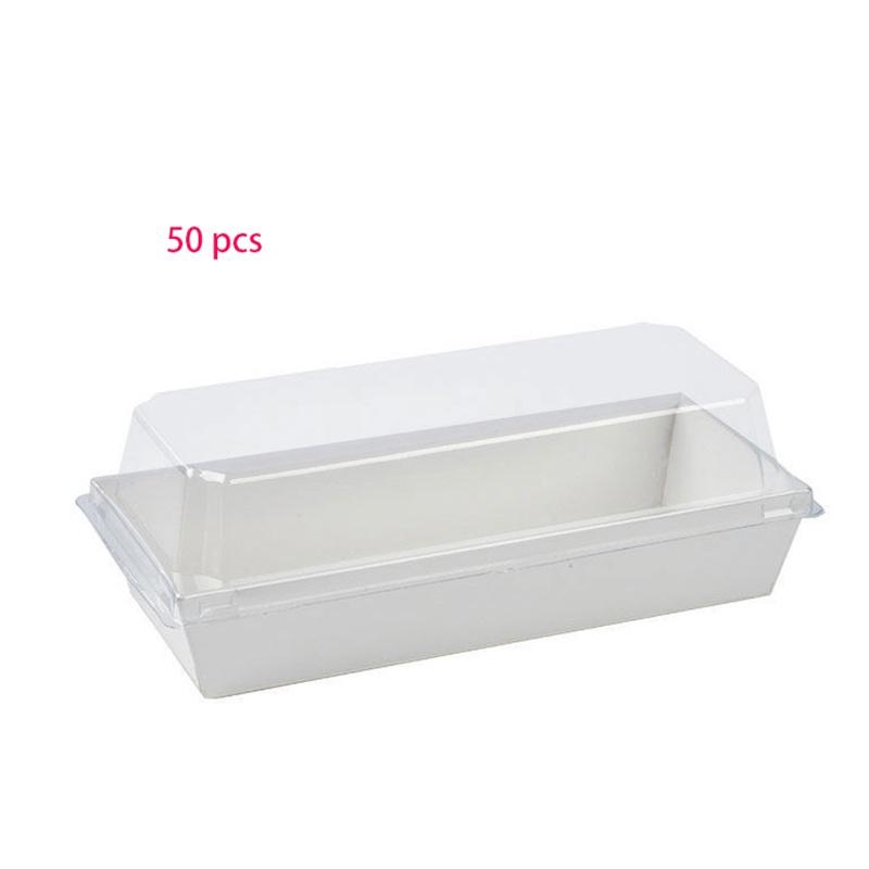 

Кусочки торта 50 Крышка Коробка Рулет Пластиковый Держатель Индивидуальный Кейс Гастрономия