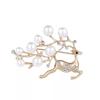 High-Grade Pearl Flower Brooch Scarf Pin for Women and Men