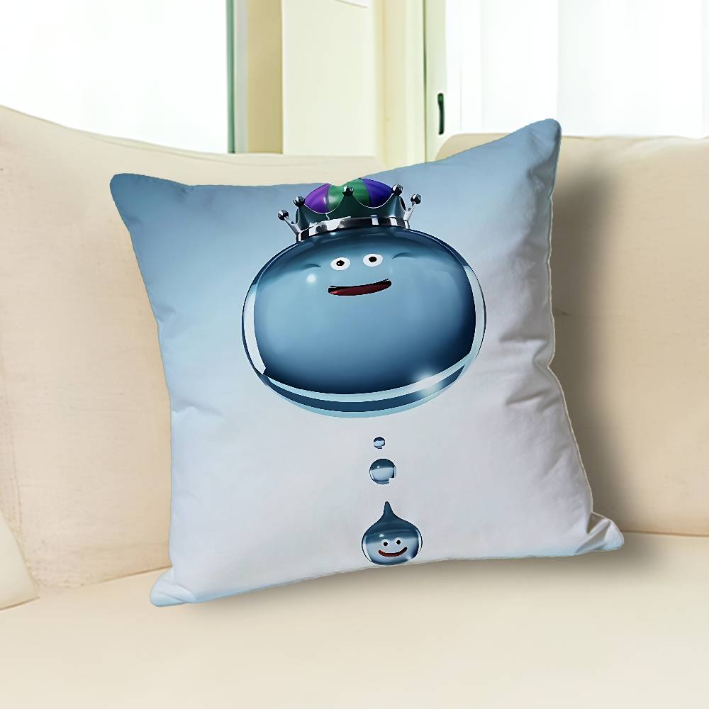 D-Dragon Q-Quest Slime Game Anime Celebrity Merchandise All-Match Printed Pillow Case Sofa Car Office Room Decoration Protector