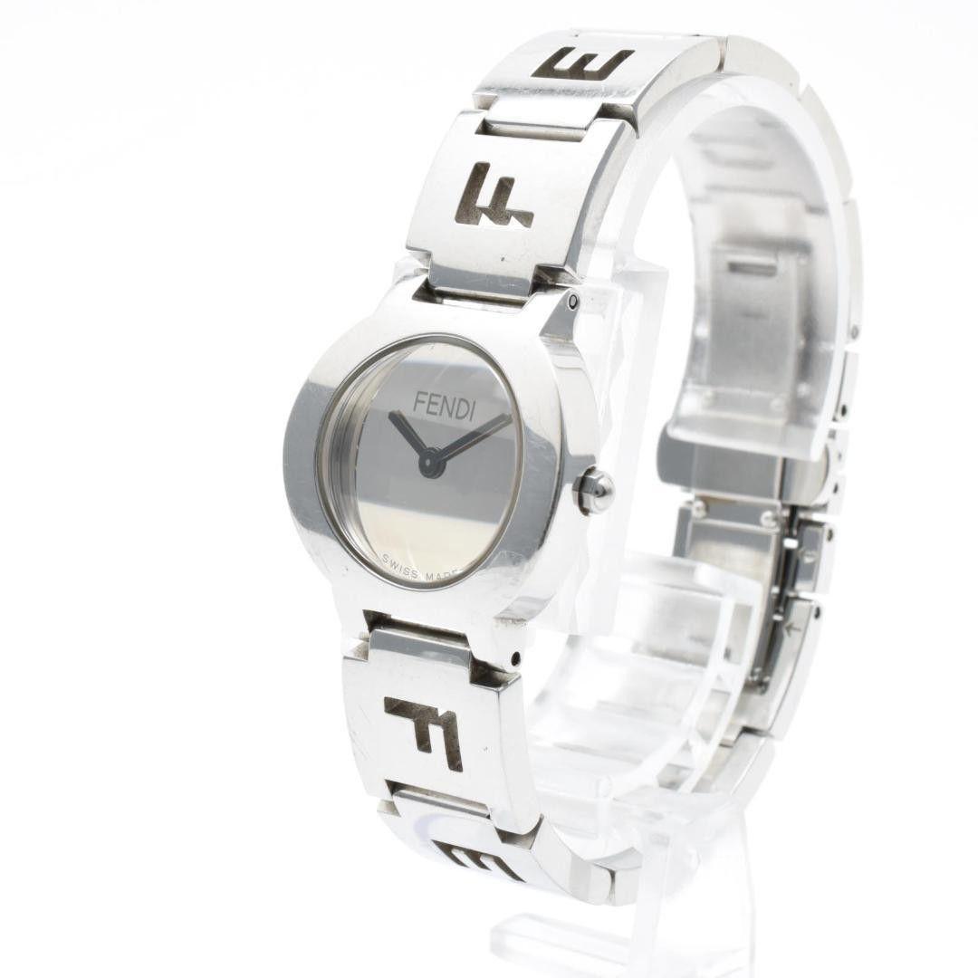 Used Working FENDI Women s Watch Silver Dial Zucca