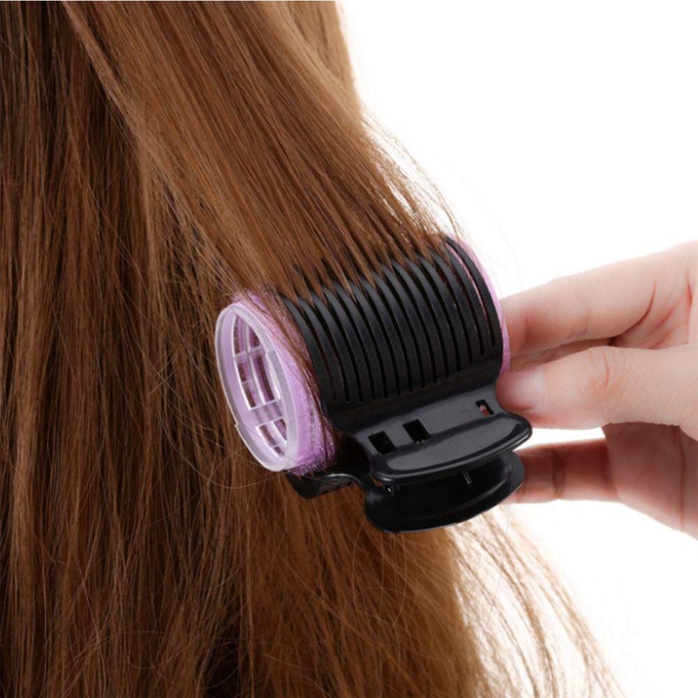 12pcs/set Black Hot Roller Hair Clips White Hair Curler Claw Clamps  Barber