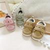 Japanese Cartoon Velcro Baby Walker Shoes - Unisex, Soft Sole, Solid Color