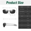 DUBERY Herren Randlose Sonnenbrille Driving Shades Outdoor Sport Angeln Sonnenbrille Ultraleichter Rahmen UV400