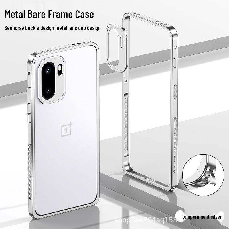 

OnePlus ACE6/ACE6T/15R Seahorse Buckle Metal Frame Drop-Proof Phone Case OnePlus ACE6