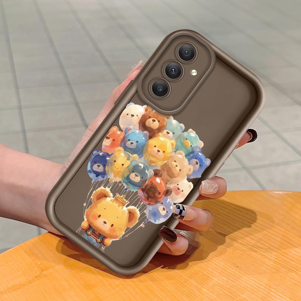 Soft Silicone Square Ladders Cartoon Pattern Full Cover Camera Protection Shockproof Case for Huawei Honor Xiaomi Redmi Samsung