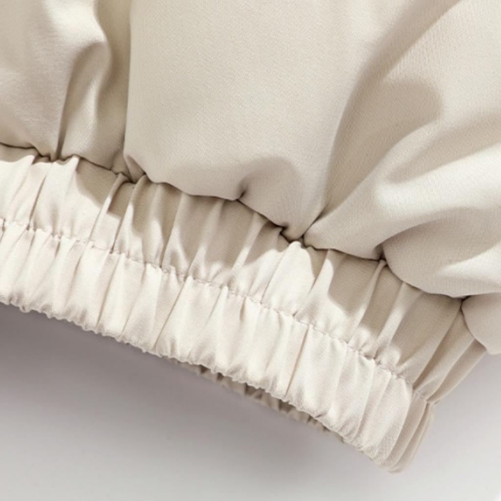 Men's Casual Solid-color High-neck Zipper Cotton-padded Jacket, Men's Thickened Cotton-padded Warm Bread Jacket Jacket