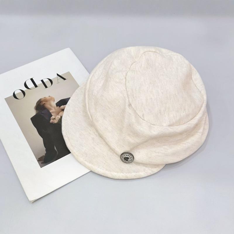 25 Early autumn new pleated silver beret female literary painter hat showing face small beret tide