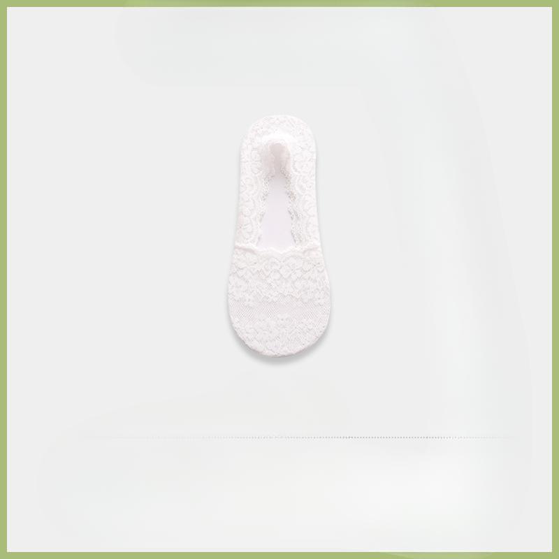 Female Spring and Summer Thin Lace Lace Non Slip Do Not Fall with Shallow Mouth Invisible Socks