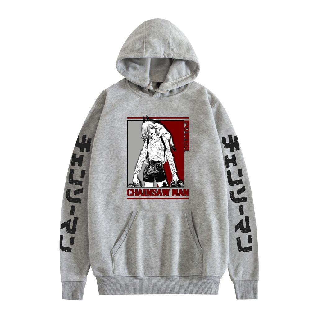 Chainsaw Man Hoodie Autumn Winter Fleece Streetwear Tops