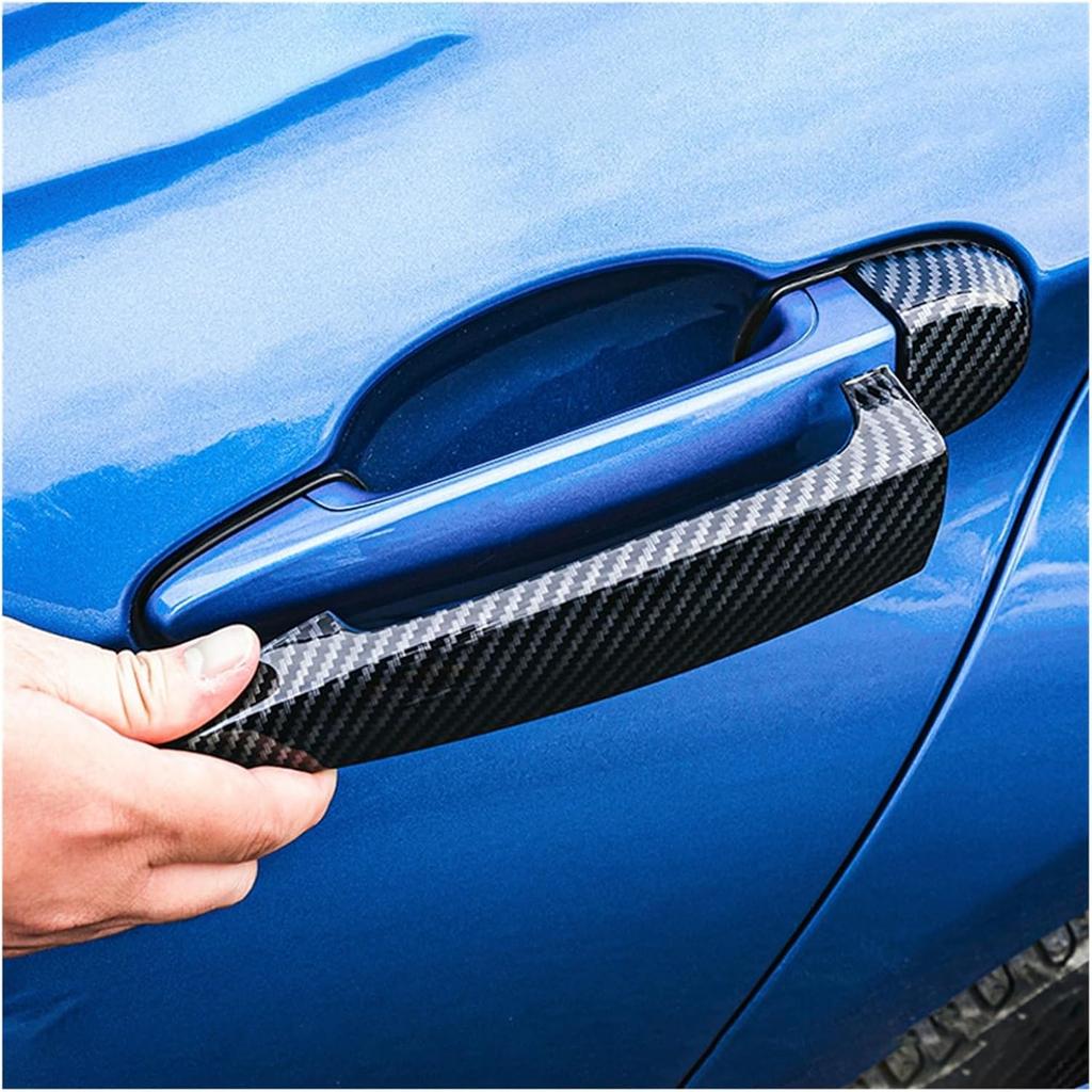 Car Door Handle, Gloss Black Car Exterior Door Handle Covers Trims Compatible for BMW 1 3 Series E87 E90 E91 E92 E93 F30 X1 X2 X3 X4 X6 Auto