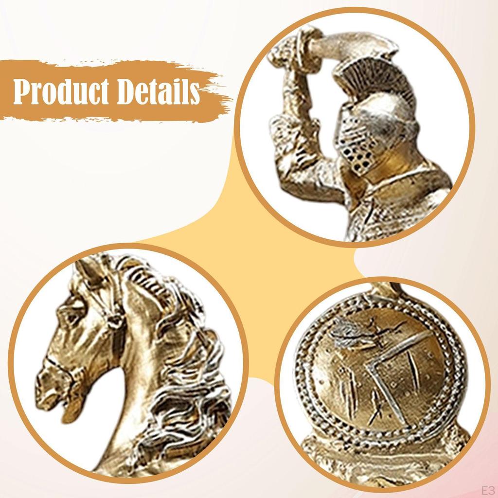 Statua Kawalerii Konnej do Dekoracji Domu Biura Stół